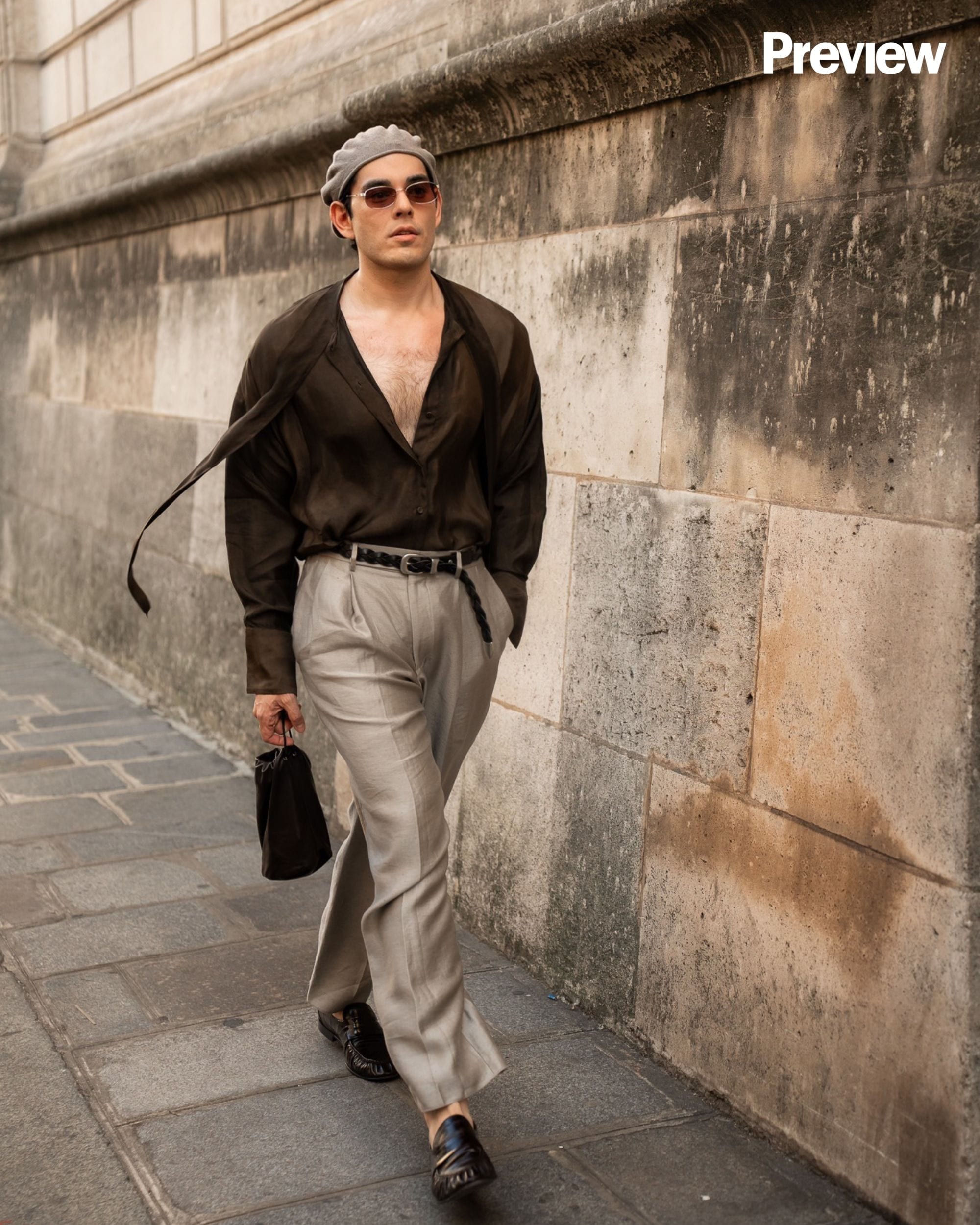 Mond Gutierrez at Paris Fashion Week